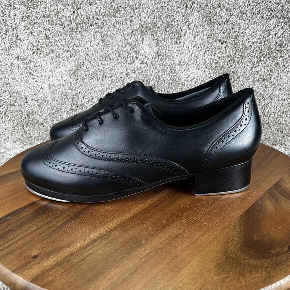 Capezio Roxy Tap Women Size 13 M Professional Dance Shoes Black Leather 960 - Picture 5 of 13